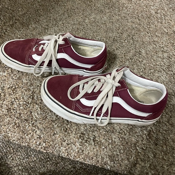 Burgundy Vans 6.5 - Picture 2 of 3